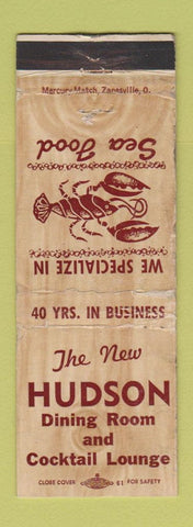 Matchbook Cover - Hudson Restaurant  WORN