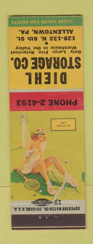 Matchbook Cover - Diehl Storage Allentown PA pinup