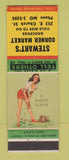 Matchbook Cover - Stewart's Corner Market Grocery pinup