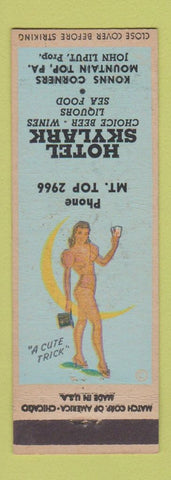 Matchbook Cover - Hotel Skylark Mountain Top PA pinup