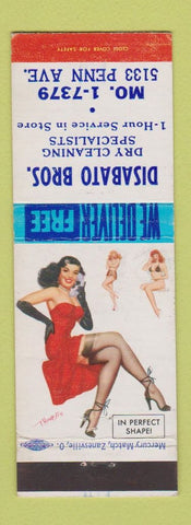 Matchbook Cover - Disabato Bros Dry Cleaning pinup