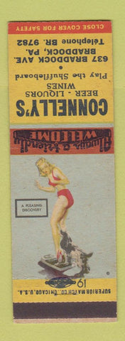 Matchbook Cover - Connelley's Braddock PA bar pinup