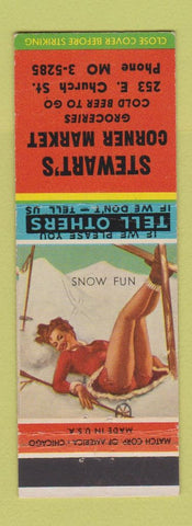 Matchbook Cover - Stewart's Corner Market Grcoery pinup