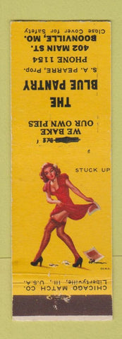 Matchbook Cover - The Blue Pantry Boonville MO pinup