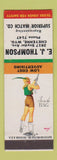 Matchbook Cover - EJ Thompson Superior Match Cheyenne WY pinup
