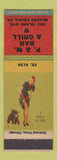 Matchbook Cover - P&M Bar Grill McKees Rocks PA pinup