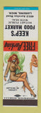 Matchbook Cover - Keep's Food Market Lansing MI pinup