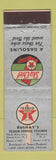 Matchbook Cover - Texaco oil gas Bushay's Ocean City Marmora NJ