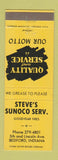 Matchbook Cover - Steve's Sunoco oil gas Bedford IN Goodyear Tires