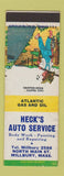 Matchbook Cover - Heck's Auto Service Millbury MA WEAR