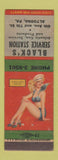 Matchbook Cover - Black's Atlantic oil gas Altoona PA pinup WEAR