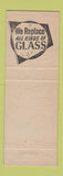 Matchbook Cover - Quality Glass San Francisco CA WEAR