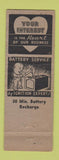 Matchbook Cover - Rossmoyne Auto Service Glendale CA WEAR