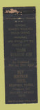 Matchbook Cover - New Hoffman Hotel Bedford PA POOR STRIKER WEAR