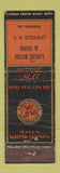 Matchbook Cover - D&H Coal Louis Bush Lowville NY low phone # FEDERAL LONG WORN