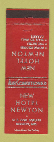 Matchbook Cover - New Hotel Newton Neosho MO WEAR