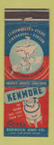 Matchbook Cover - Kenmore Washington Machine Sears Roebuck Hackensack NJ WEAR