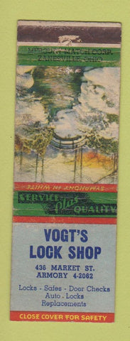 Matchbook Cover - Vogt's Lock Shop WEAR