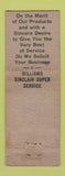 Matchbook Cover - Williams Sinclair oil gas Portland IN WORN