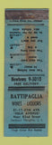 Matchbook Cover - Battipaglia Wines Jackson Heights LI NY POOR STAINED