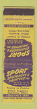 Matchbook Cover - Sport Stationers Printers New York City