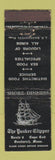 Matchbook Cover - The Yankee Clipper Sandwich MA WEAR
