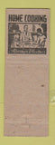 Matchbook Cover - Art & Julia's Place Colonial Hotel Hanvoer PA pinup WORN