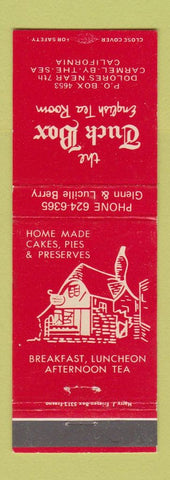 Matchbook Cover - Tuck Box English Tea Room Carmel by the Sea CA