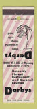 Matchbook Cover - Darbs Restaurant Detroit MI