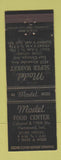 Matchbook Cover - Model Super Market Grocery East Chicago IN WEAR