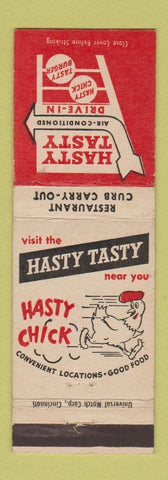 Matchbook Cover - Hasty Tasty Drive In Chicken