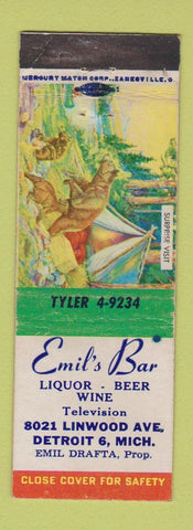 Matchbook Cover - Ernie's Bar Detroit MI