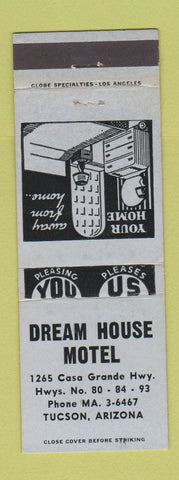 Matchbook Cover - Dream House Motel Tucson AZ