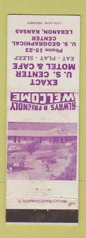 Matchbook Cover - Exact U Center Motel Lebanon KS