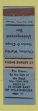 Matchbook Cover - House by the Side of the Road Wilkinsburg PA WORN