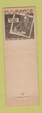 Matchbook Cover - Clarence Thorne Insurance Los Angeles CA KING MIDAS