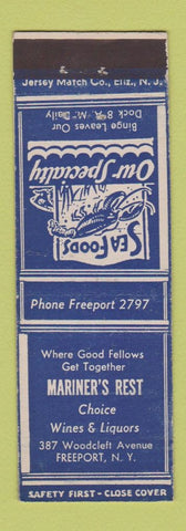 Matchbook Cover - Mariner's Rest Freeport NY
