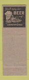 Matchbook Cover - The Stable Golsboro NC restaurant pinup WEAR
