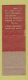 Matchbook Cover - Petoskey Insurance Agency MI WEAR