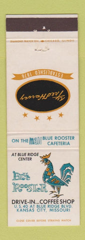 Matchbook Cover - Blue Rooster Kansas City MO Fred Harvey