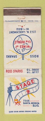 Matchbook Cover - Stage 9 West Hollywood CA Ross Sparks WEAR