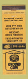 Matchbook Cover - Jack Holmes Ground Cow Omaha NE hamburgers