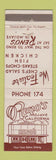 Matchbook Cover - Reno's Restaurant Mojave CA WEAR
