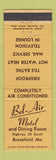 Matchbook Cover - Bel Air Motel Brookfield MO
