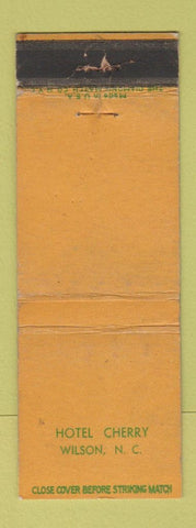Matchbook Cover - Hotel Cherry Wilson NC WORN