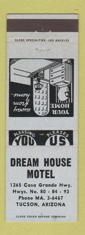 Matchbook Cover - Dream House Motel Tucson AZ