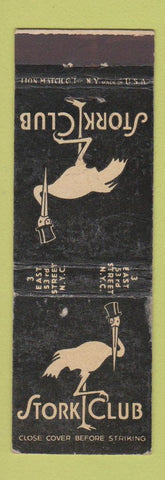 Matchbook Cover - Stork Club New York City WORN