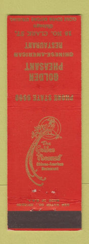 Matchbook Cover - Golden Pheasant Chinese Restaurant Chicago IL