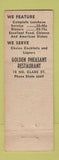 Matchbook Cover - Golden Pheasant Chinese Restaurant Chicago IL