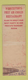 Matchbook Cover - Cosgrove's Chop House Worcester MA Federal